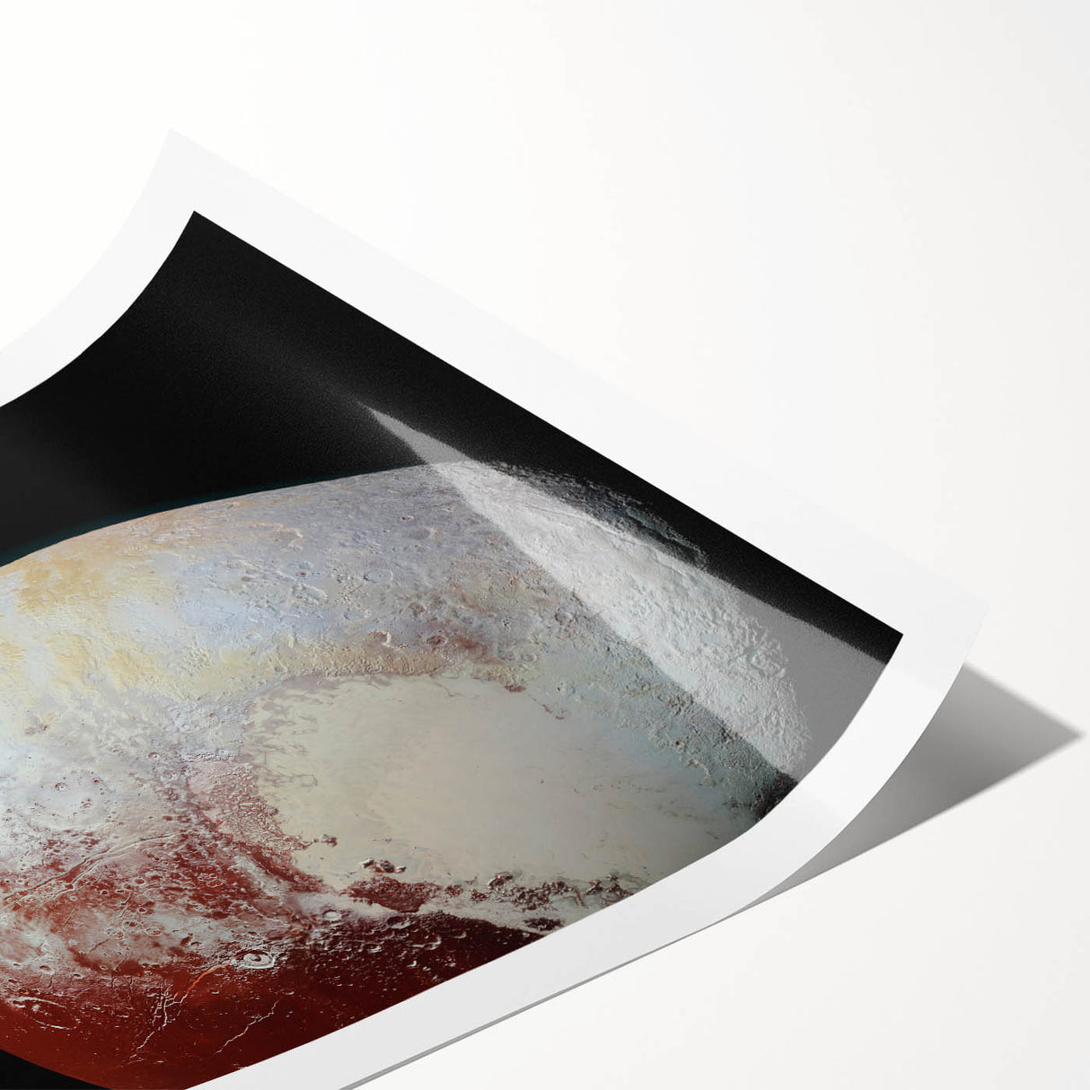 Pluto and Charon Art - Cosmic Planetary Wall Decor for Astronomy Lovers