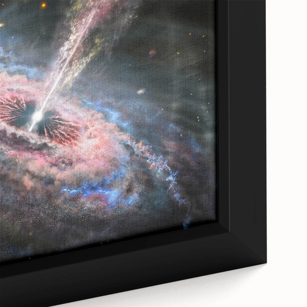 Galactic Jet and Black Hole Art - Cosmic Energy Wall Decor for Homes