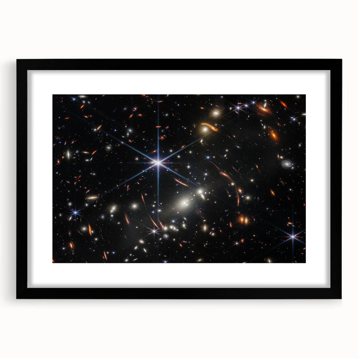 Starry Galaxy Wall Art - Deep Space Galaxy Cluster Astronomy Decor