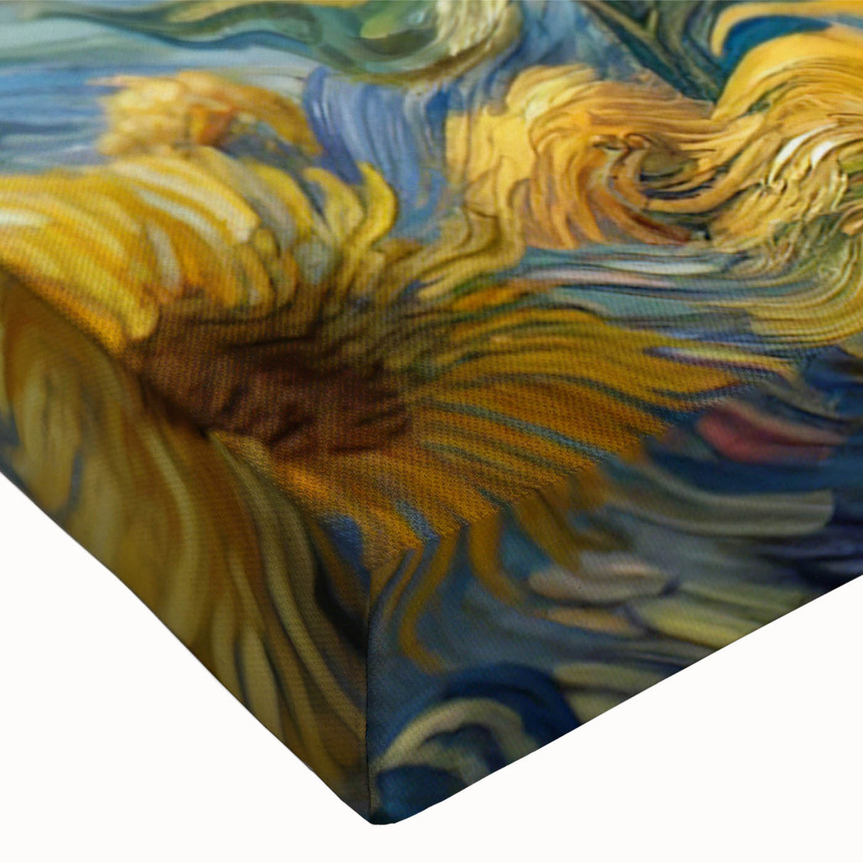 Swirling Sunflower Field – Dynamic Sun Wall Art on Canvas or Acrylic