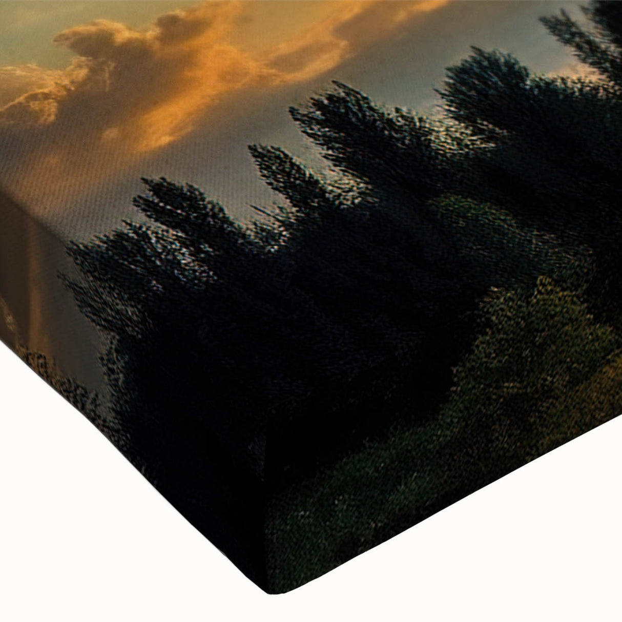 Vibrant Sunset Over Field – Stunning Sun Wall Art with Dramatic Sky