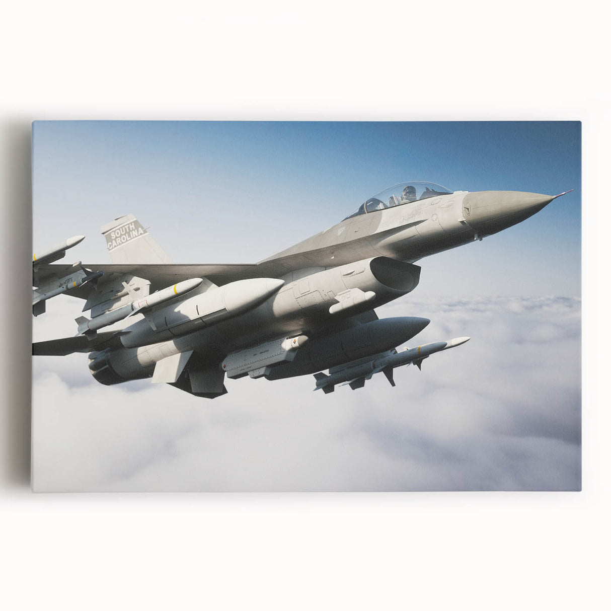 Black and white photo of a vintage airplane on stretched canvas, ideal for kitchen wall art or bedroom ambiance.