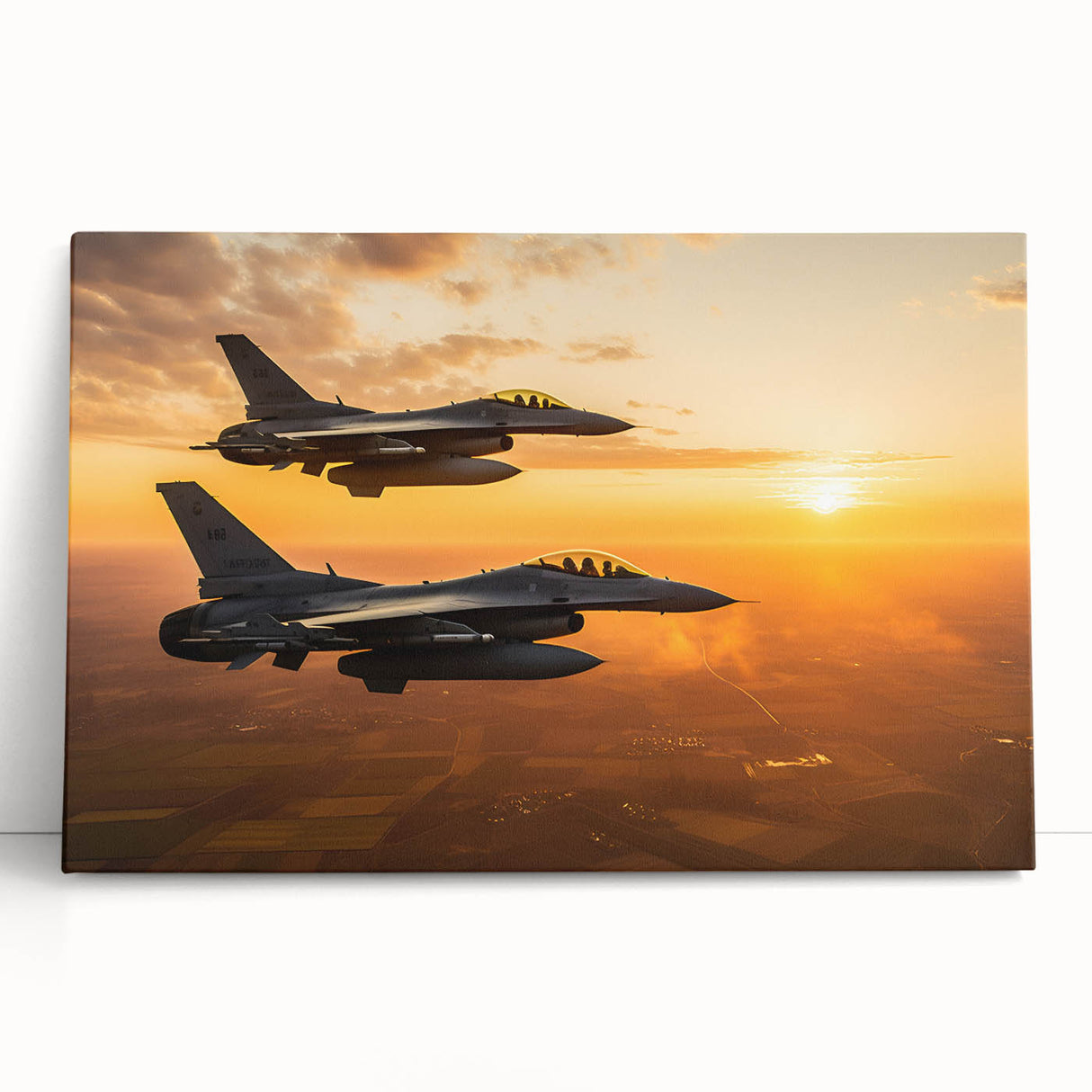 Black and white photograph of an airplane on stretched canvas, ideal for kitchen wall art or bedroom ambiance.