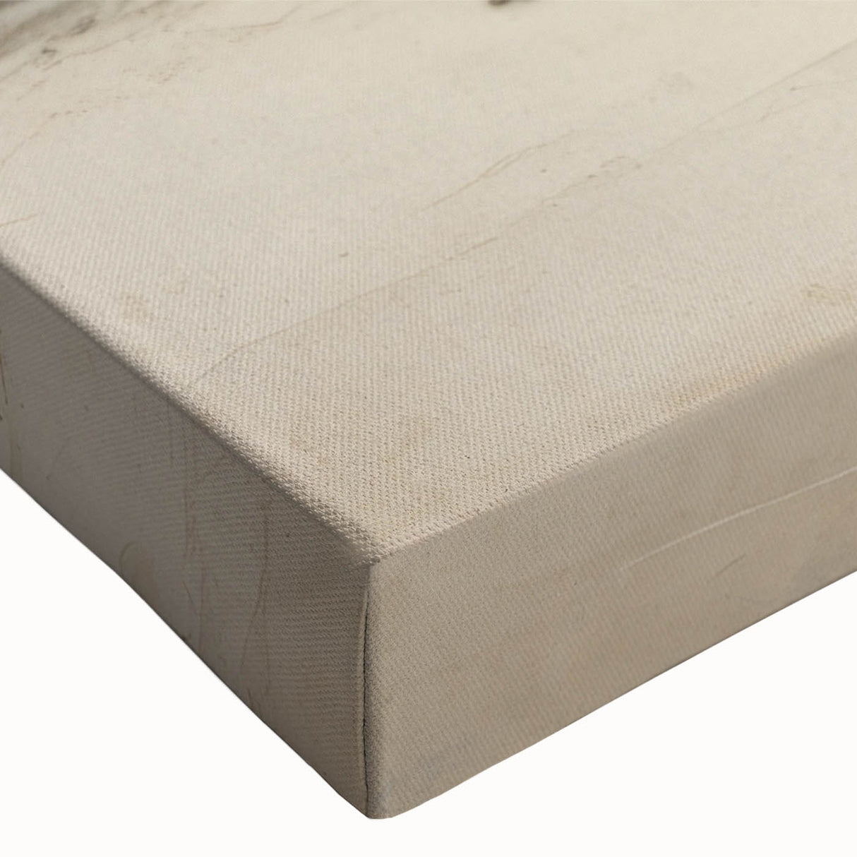 Black and white photo of a rowboat on water, printed on large stretched canvas, suitable for bedroom wall art.