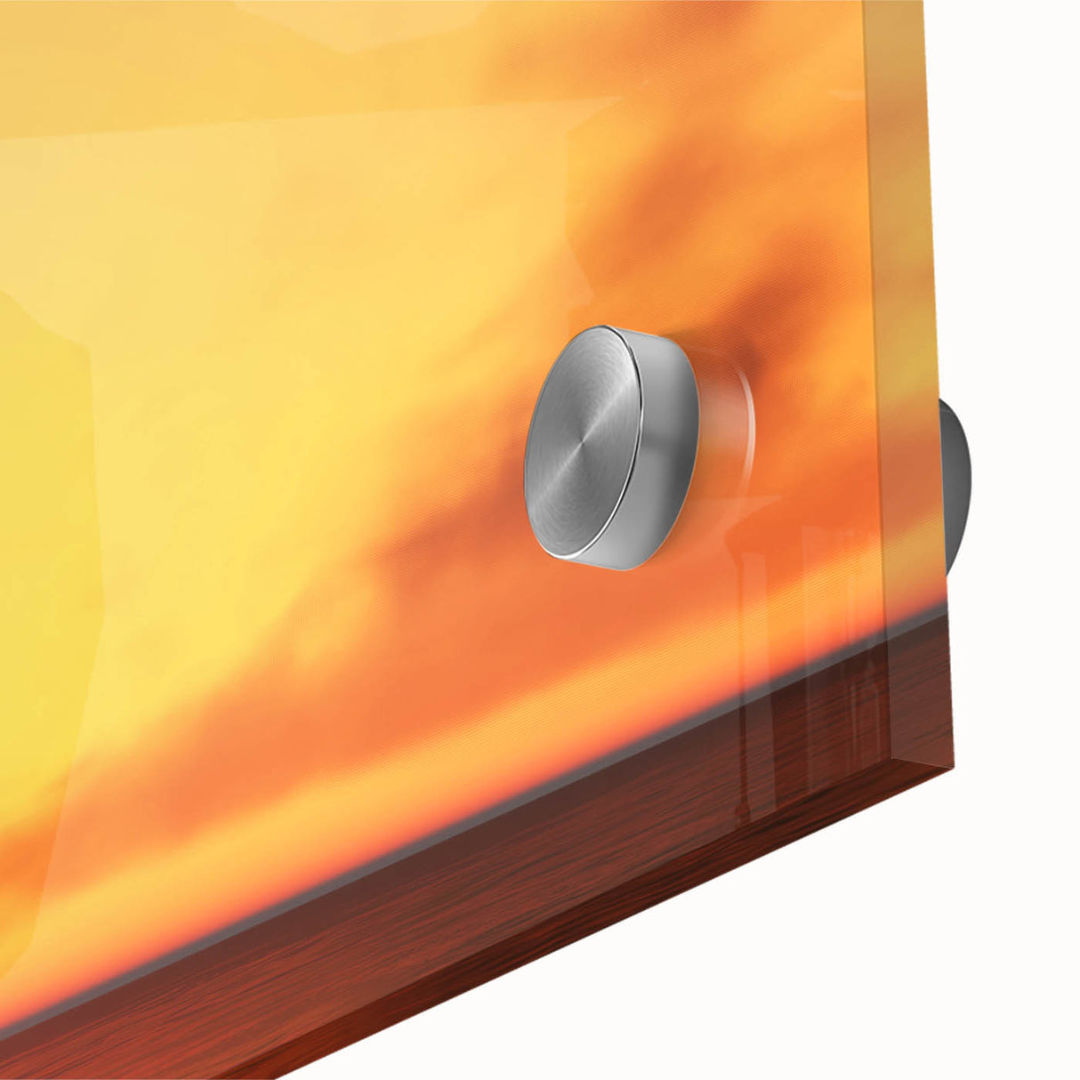 Large abstract sailboat art in muted blue and white tones on acrylic glass, ideal for dining room ambiance.