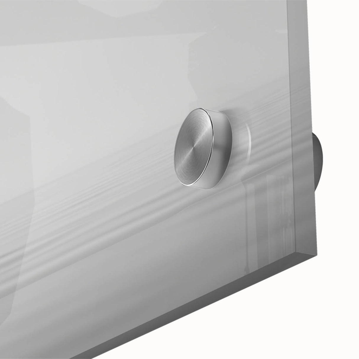 Large abstract sailboat print in vibrant blue and white tones on acrylic glass, ideal for dining room art.