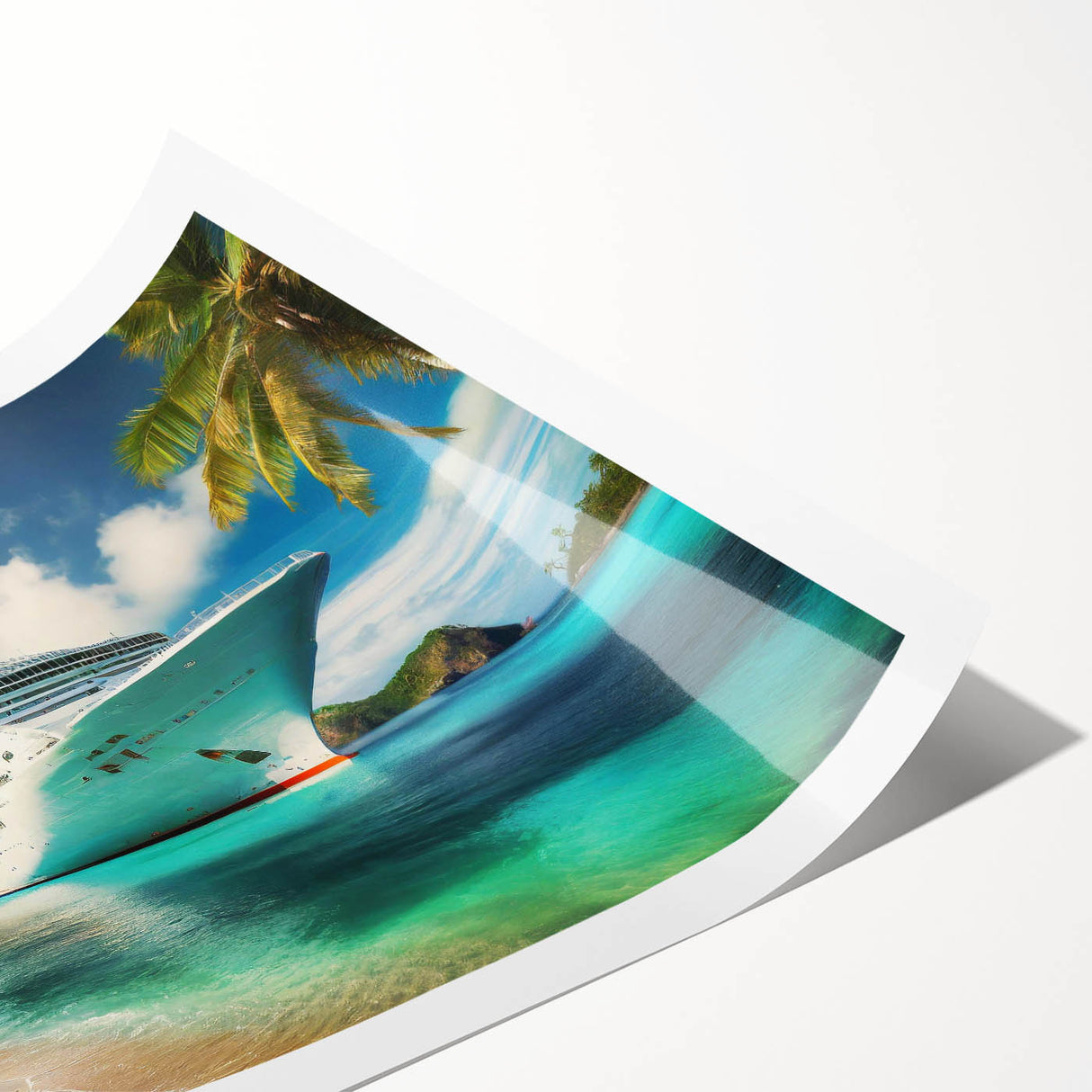 Extra large wall art featuring a minimalist line art of flowers in black and white on a rolled canvas.