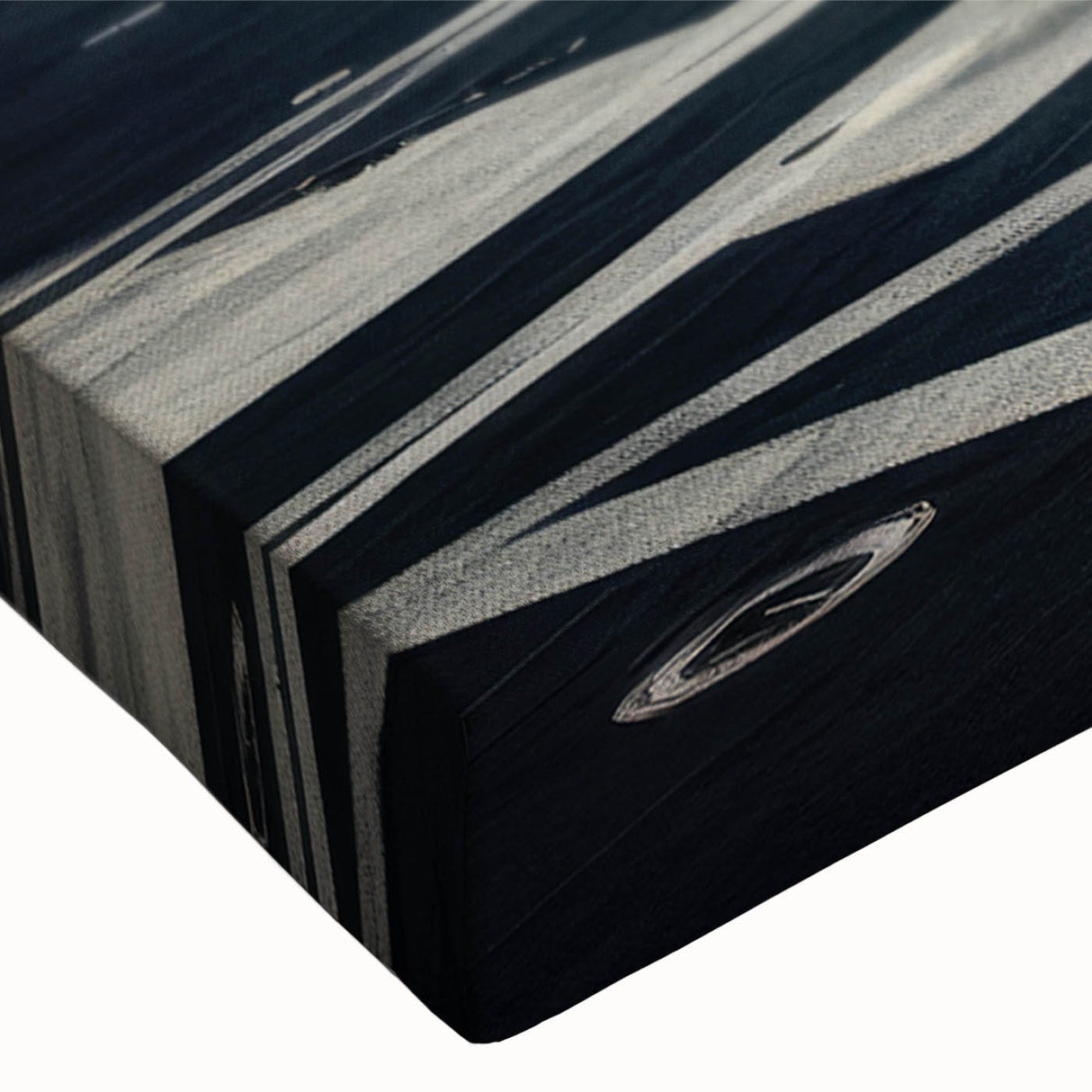 Black and white helicopter landscape art on stretched canvas, suitable for bedroom wall decor.