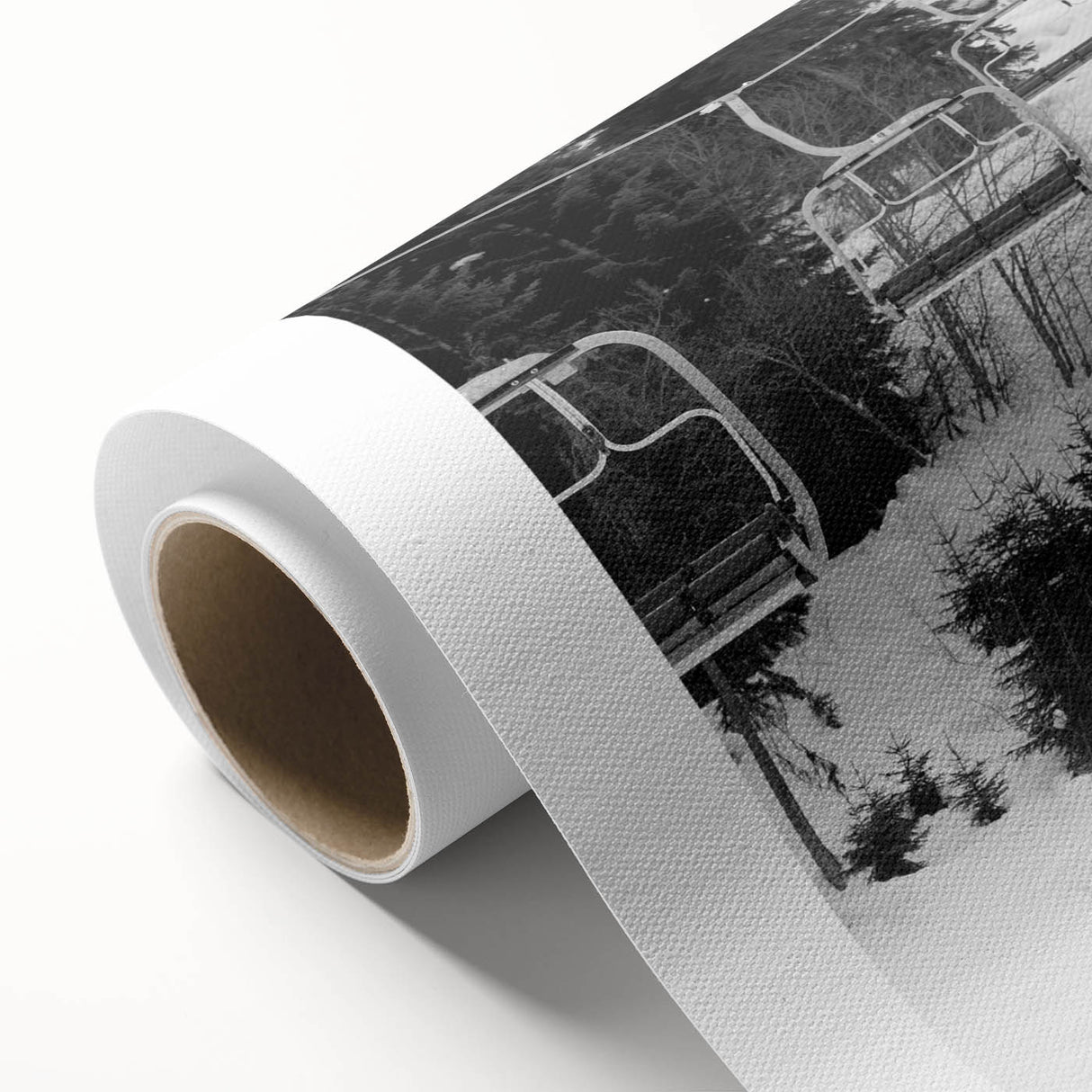 Art deco poster of colorful vintage cars on rolled canvas, ideal for nursery wall art.