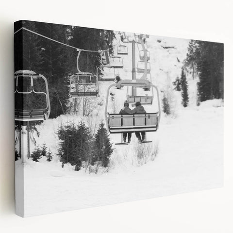 Canvas print of assorted service vehicles in a grid layout, featuring neutral and blue tones, suitable for kitchen wall art.