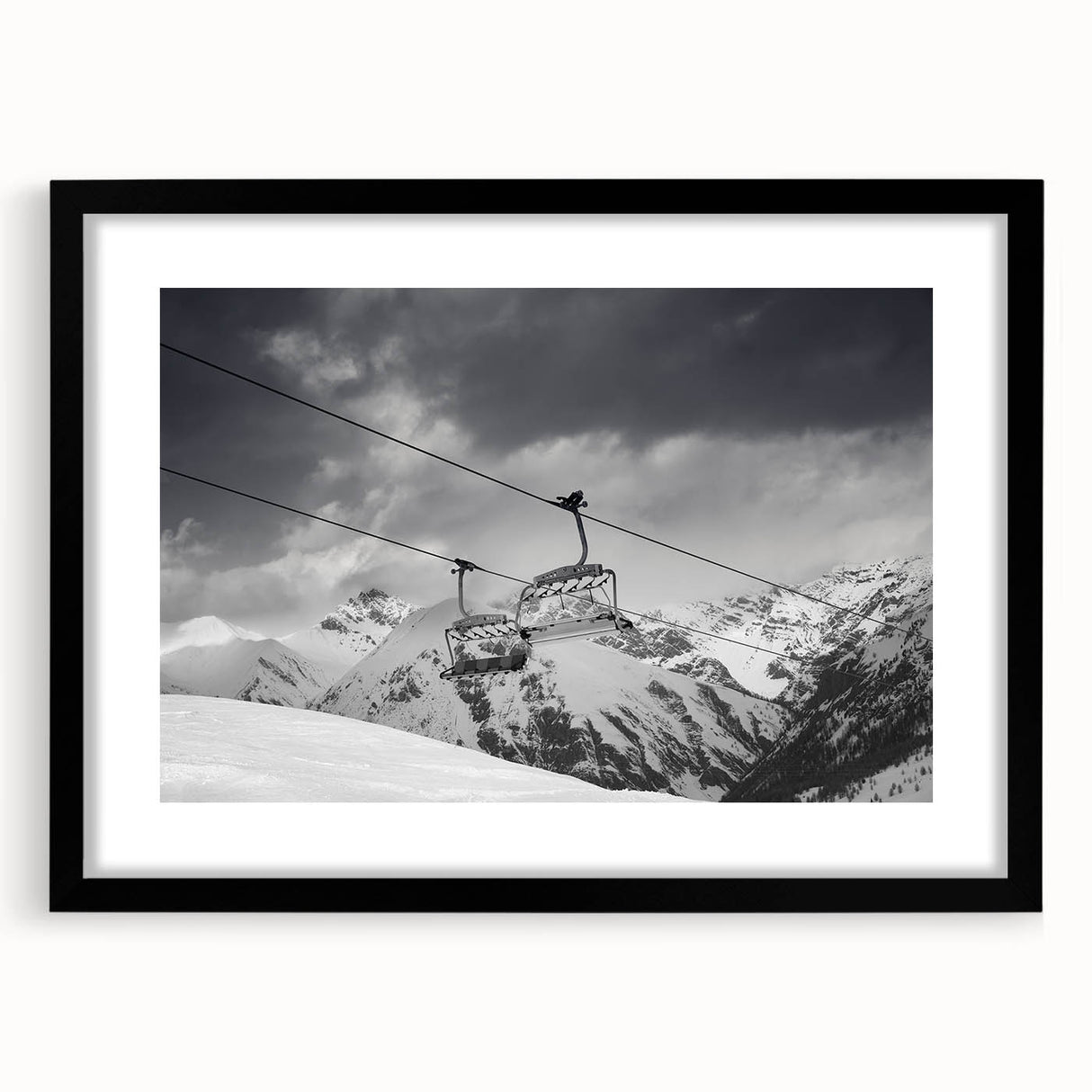 Colorful art print of abstract transportation vehicles in vivid hues on a textured, extra large canvas.