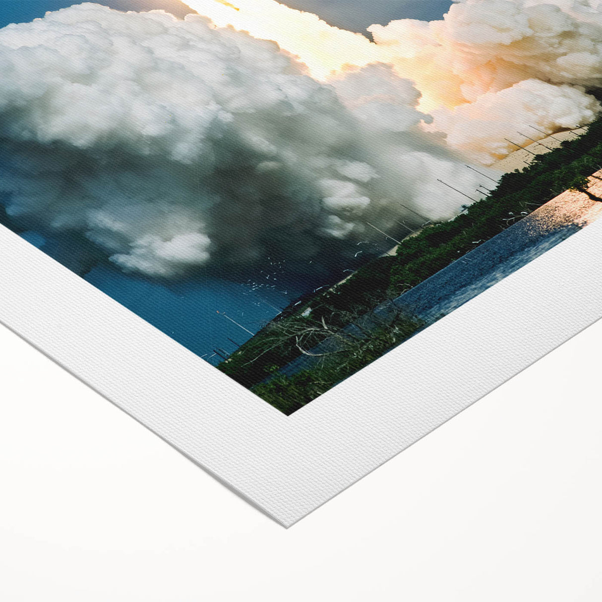 Art deco poster featuring a vintage spacecraft design on rolled canvas, suitable for dining room wall art.