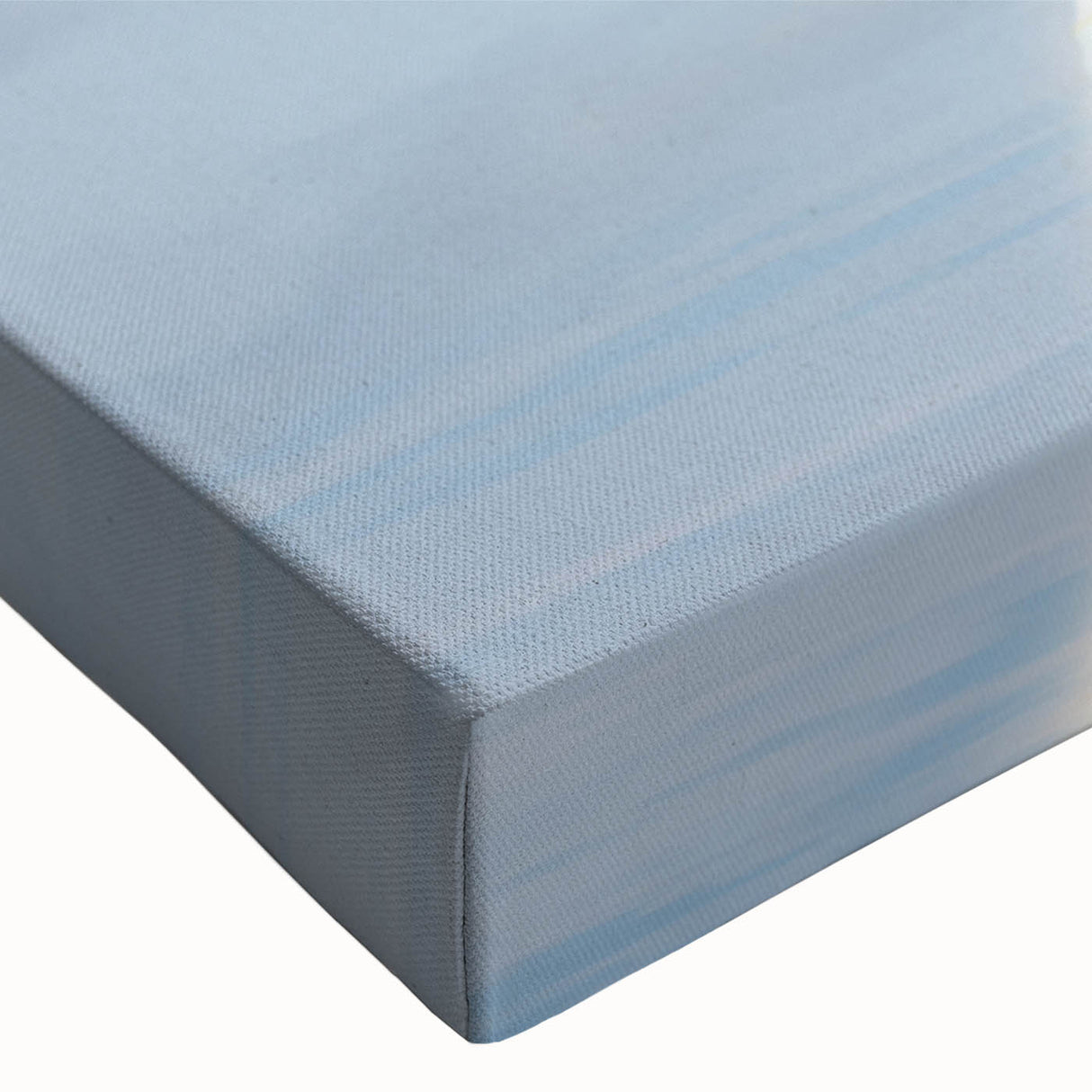 Black and white stretched canvas depicting a detailed spacecraft, ideal for bedroom wall art.