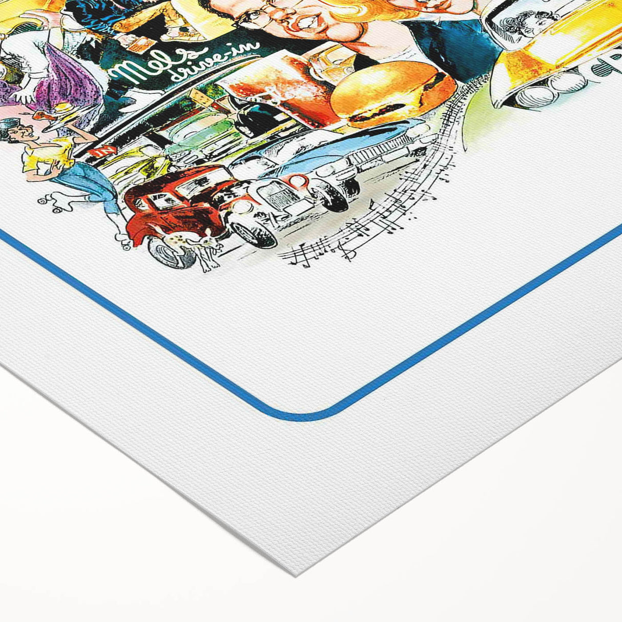 1970s Vintage Movie Poster American Graffiti Retro Film Art