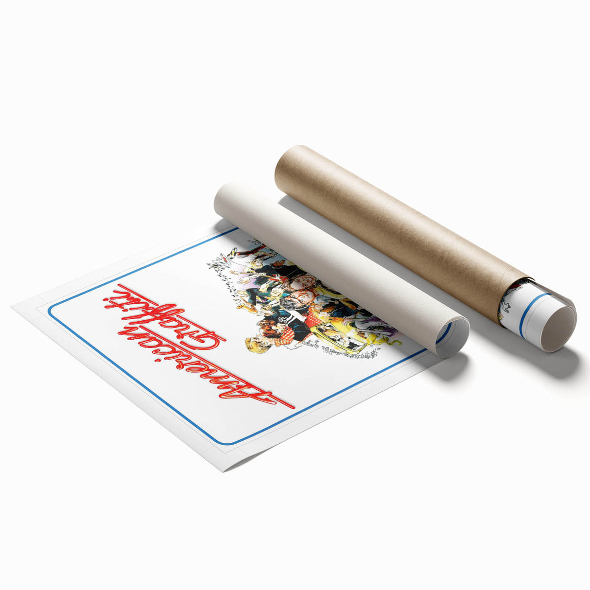 1970s Vintage Movie Poster American Graffiti Retro Film Art