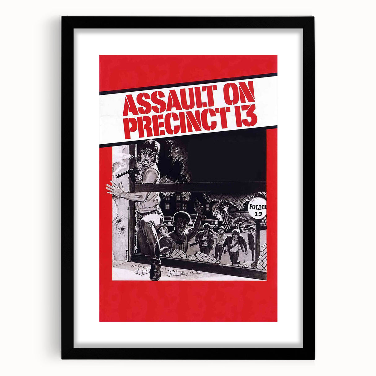 1970s Vintage Movie Poster Assault on Precinct 13 Retro Art