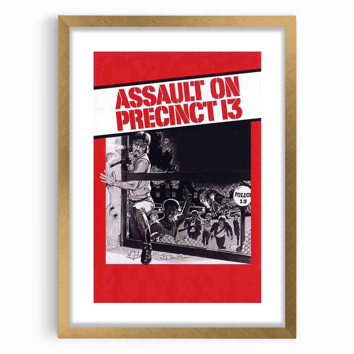 1970s Vintage Movie Poster Assault on Precinct 13 Retro Art