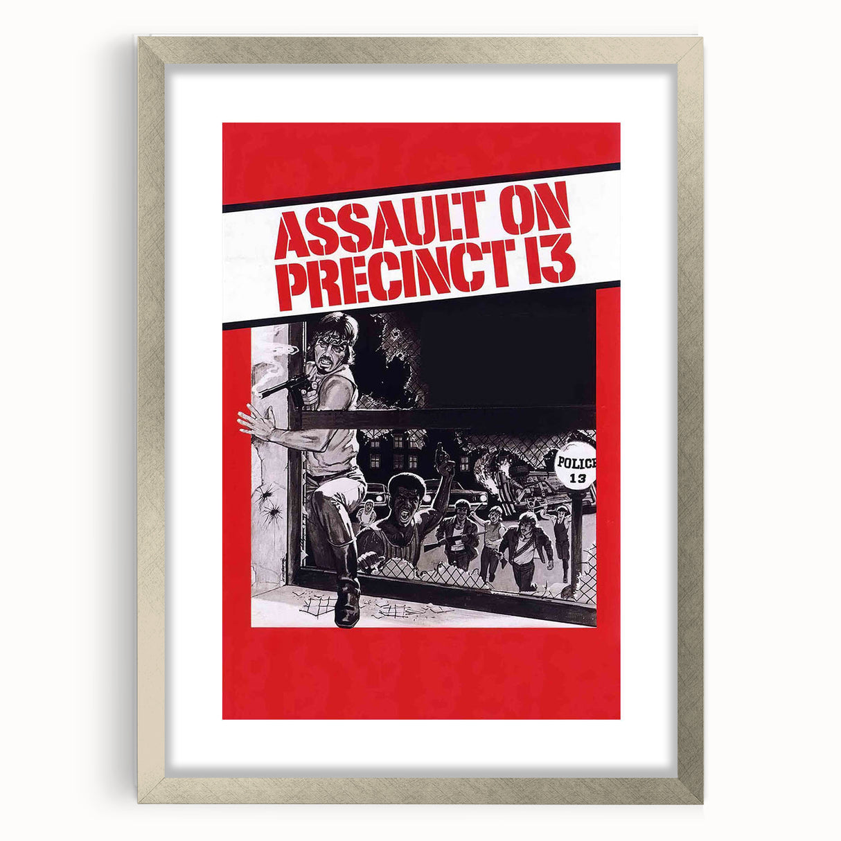 1970s Vintage Movie Poster Assault on Precinct 13 Retro Art