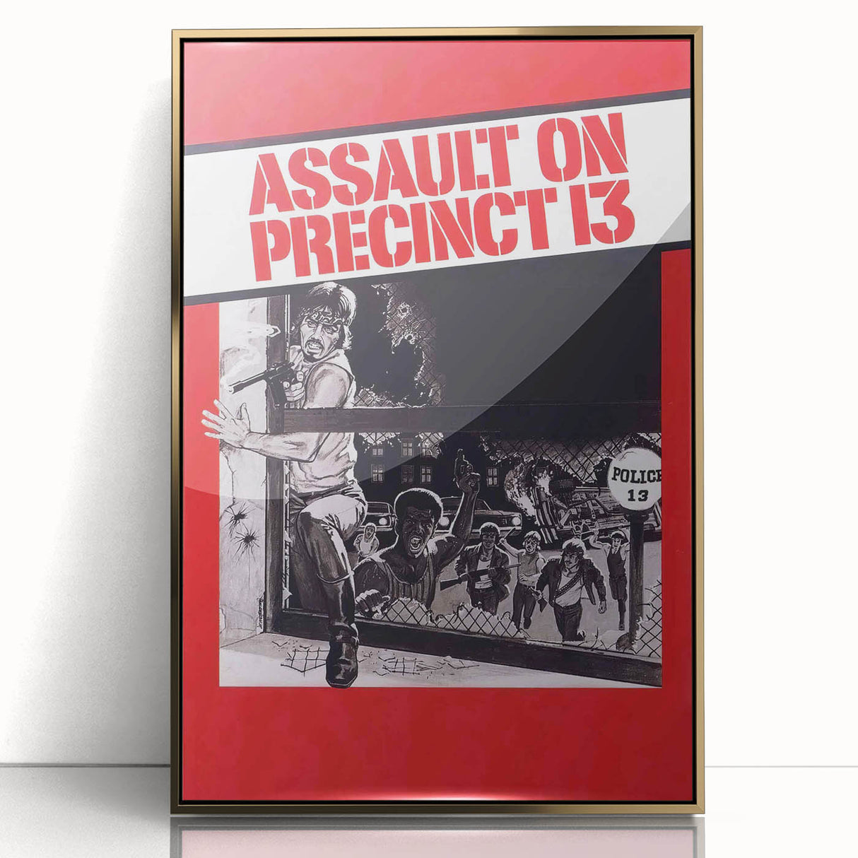 1970s Vintage Movie Poster Assault on Precinct 13 Retro Art