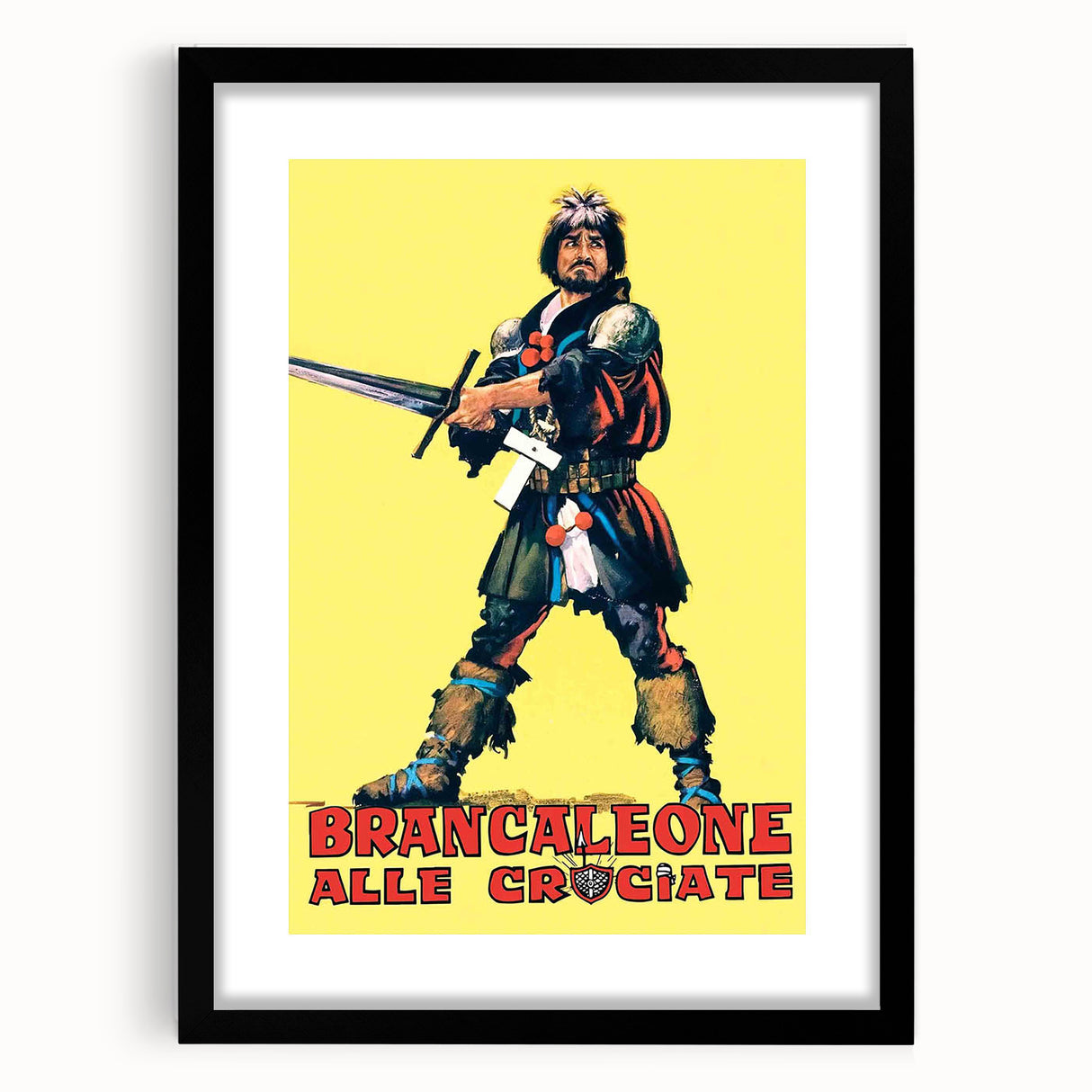 Brancaleone alle Crociate 1970s Vintage Movie Poster Classic 70s Film Art