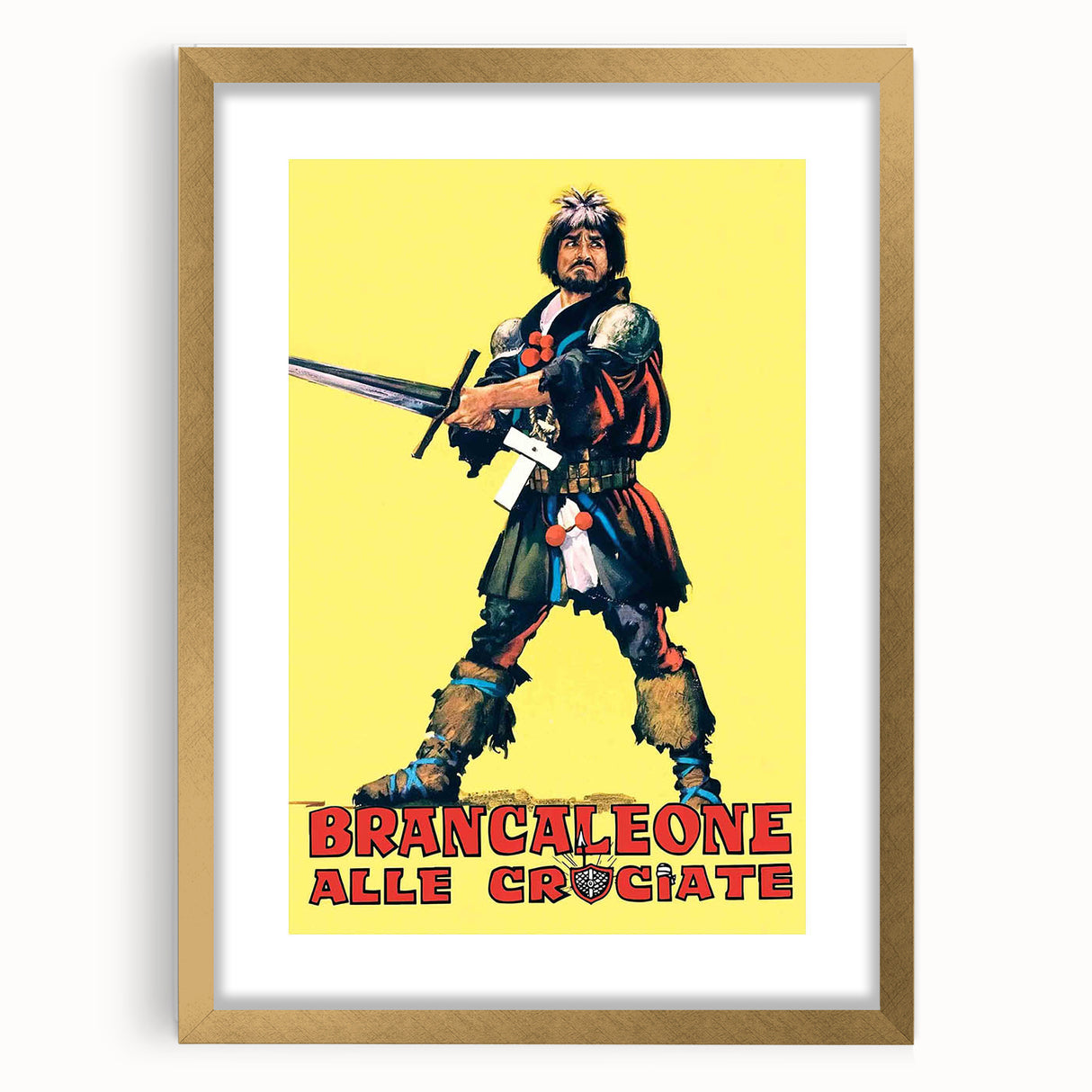 Brancaleone alle Crociate 1970s Vintage Movie Poster Classic 70s Film Art