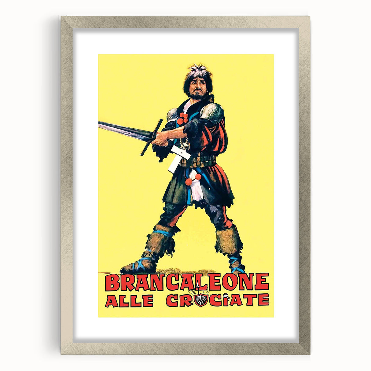 Brancaleone alle Crociate 1970s Vintage Movie Poster Classic 70s Film Art