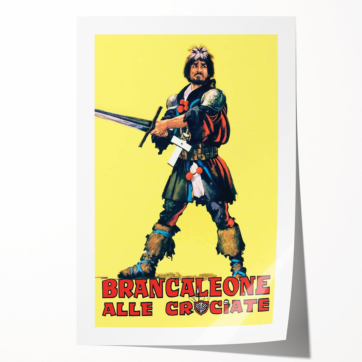 Brancaleone alle Crociate 1970s Vintage Movie Poster Classic 70s Film Art