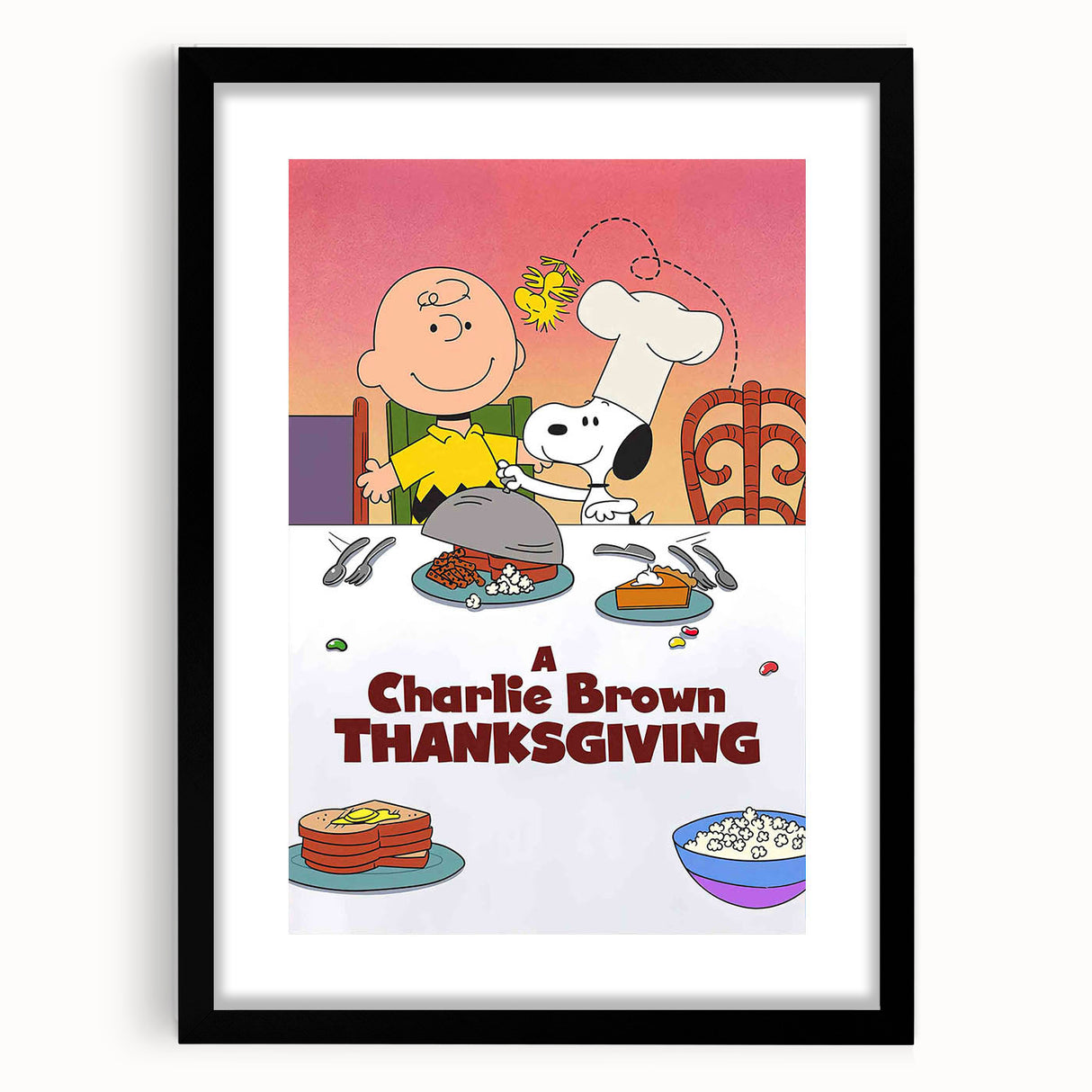 1970s Vintage Movie Poster – Classic 70s Film Art of A Charlie Brown Thanksgiving