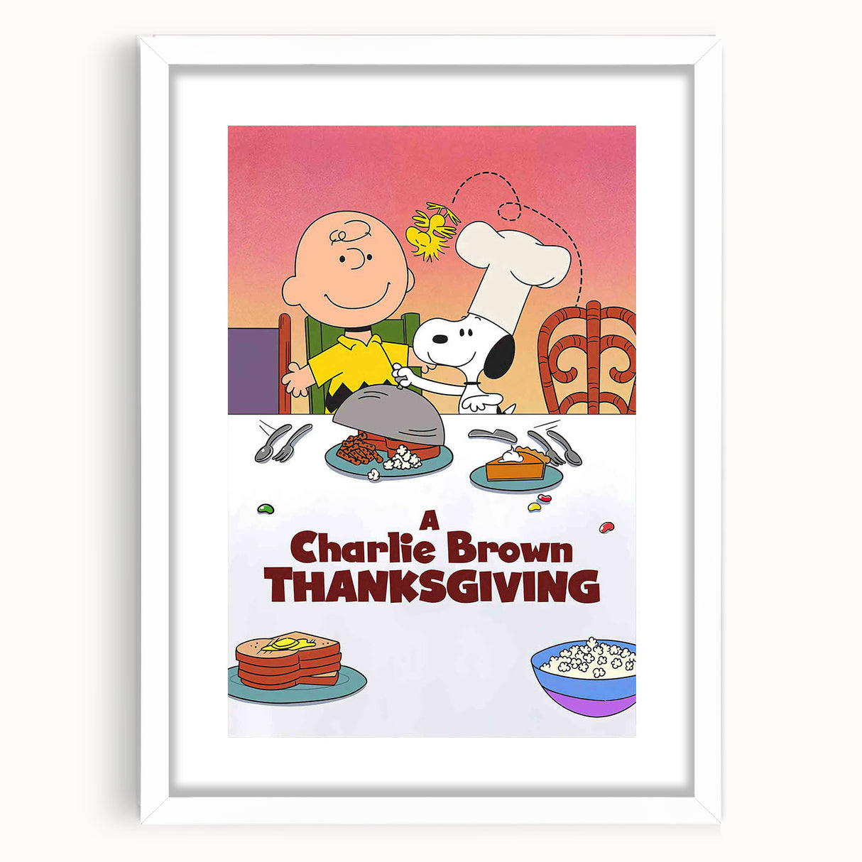 1970s Vintage Movie Poster – Classic 70s Film Art of A Charlie Brown Thanksgiving