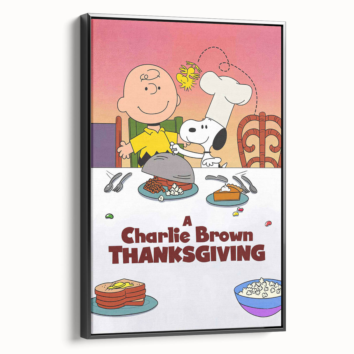 1970s Vintage Movie Poster – Classic 70s Film Art of A Charlie Brown Thanksgiving