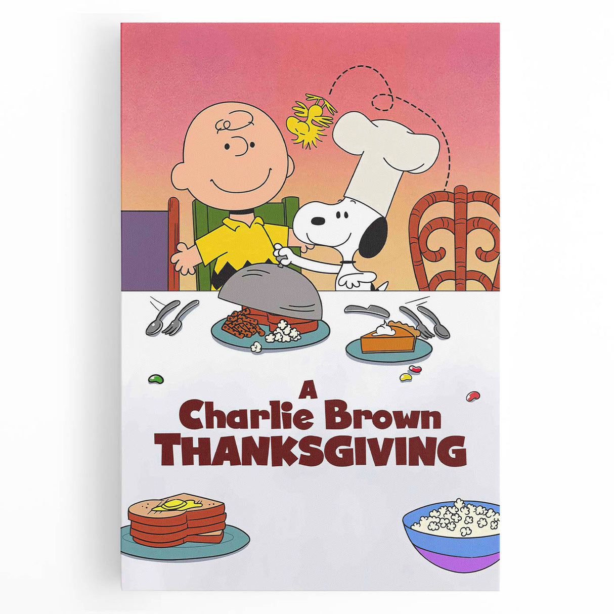 1970s Vintage Movie Poster – Classic 70s Film Art of A Charlie Brown Thanksgiving