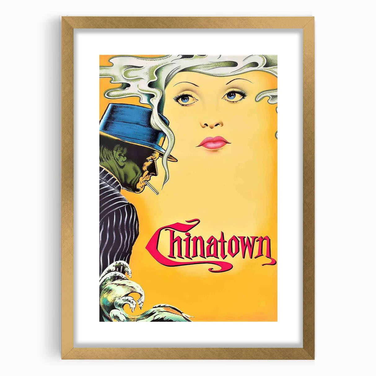 Chinatown 1970s Vintage Movie Poster Classic 70s Film Art