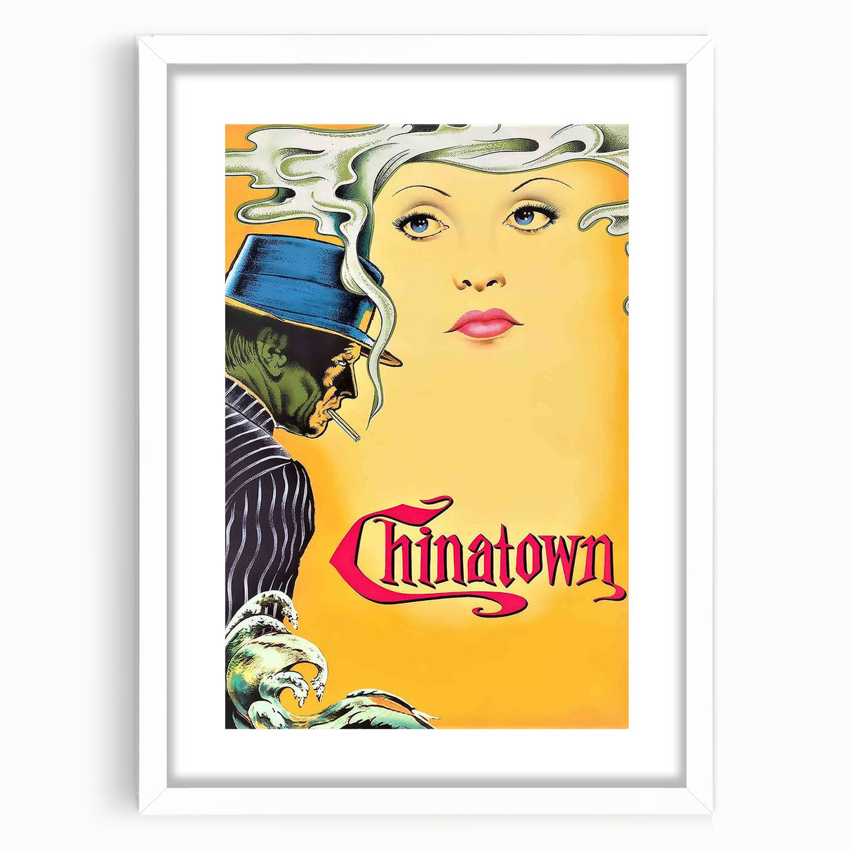 Chinatown 1970s Vintage Movie Poster Classic 70s Film Art