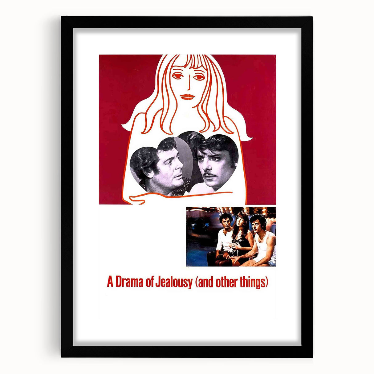 1970s Vintage Movie Poster – Classic 70s Film Art of A Drama of Jealousy