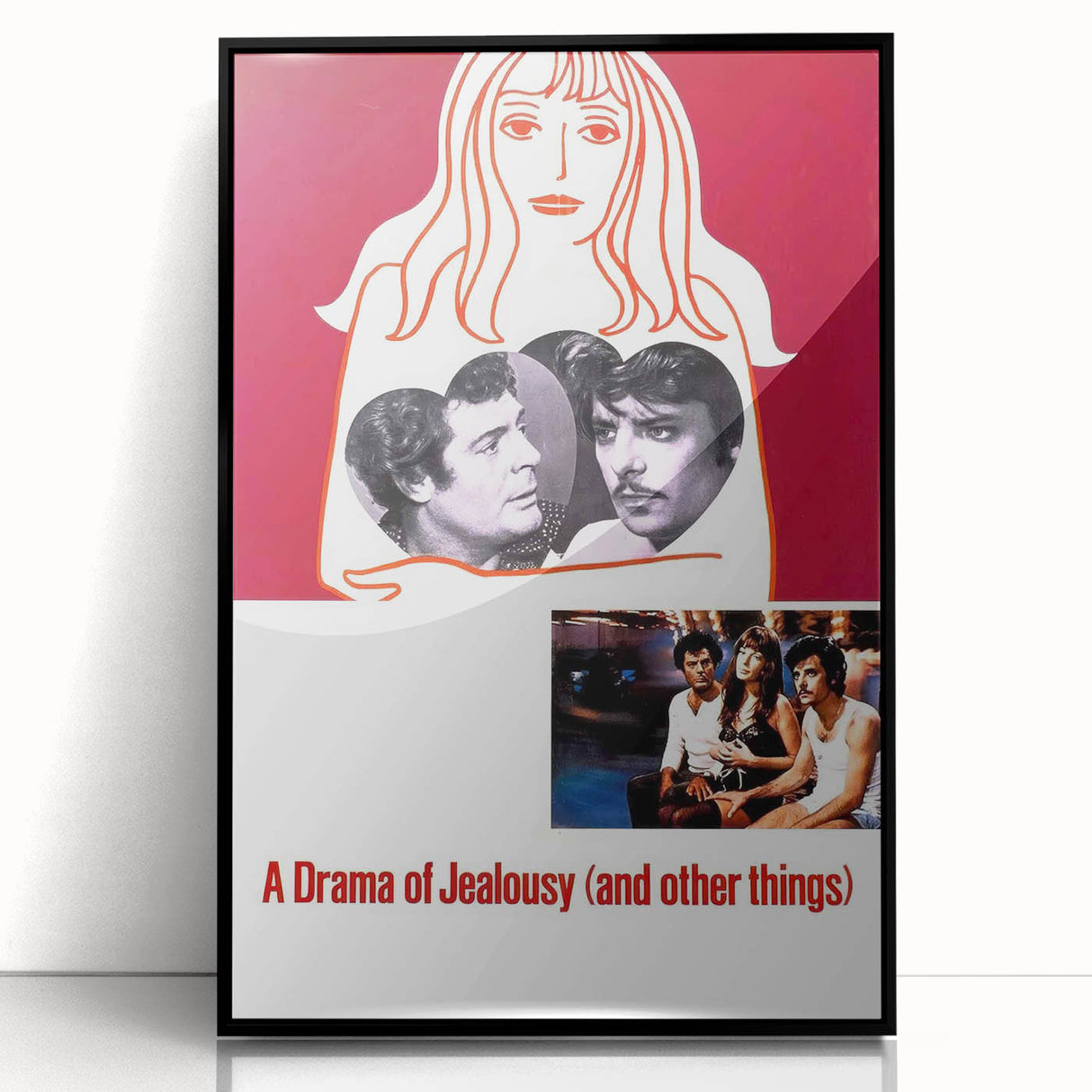 1970s Vintage Movie Poster – Classic 70s Film Art of A Drama of Jealousy