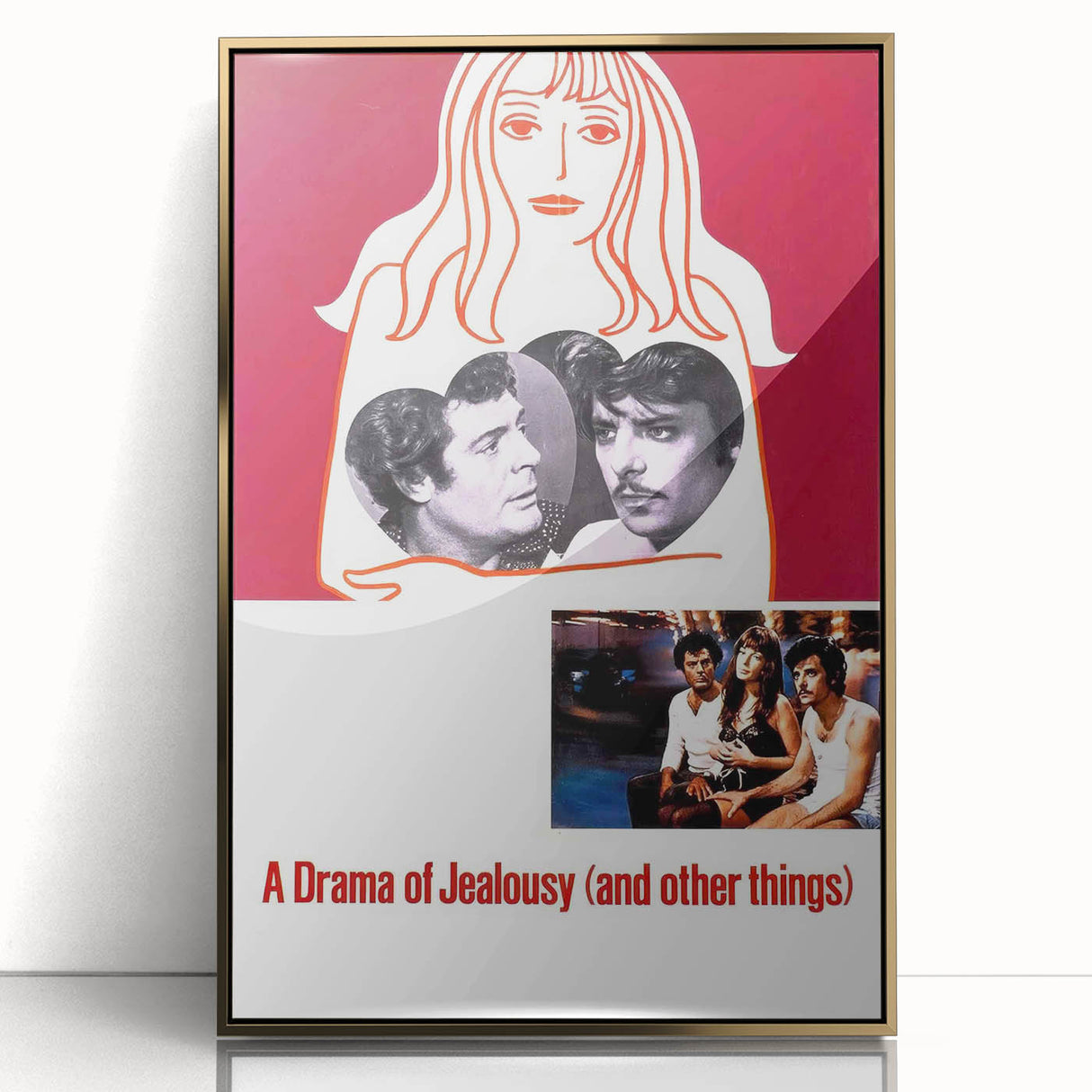 1970s Vintage Movie Poster – Classic 70s Film Art of A Drama of Jealousy