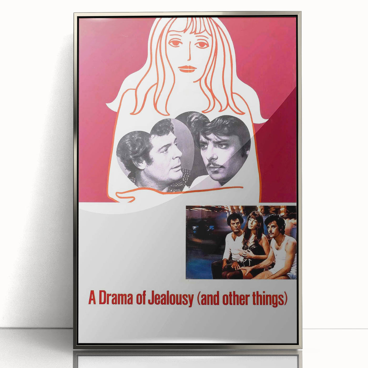 1970s Vintage Movie Poster – Classic 70s Film Art of A Drama of Jealousy