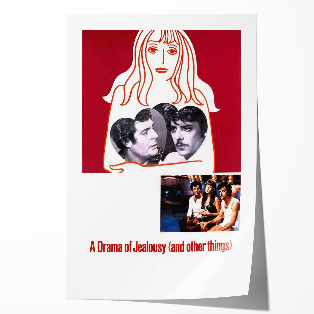 1970s Vintage Movie Poster – Classic 70s Film Art of A Drama of Jealousy