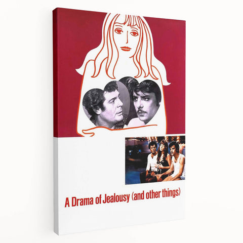 1970s Vintage Movie Poster – Classic 70s Film Art of A Drama of Jealousy