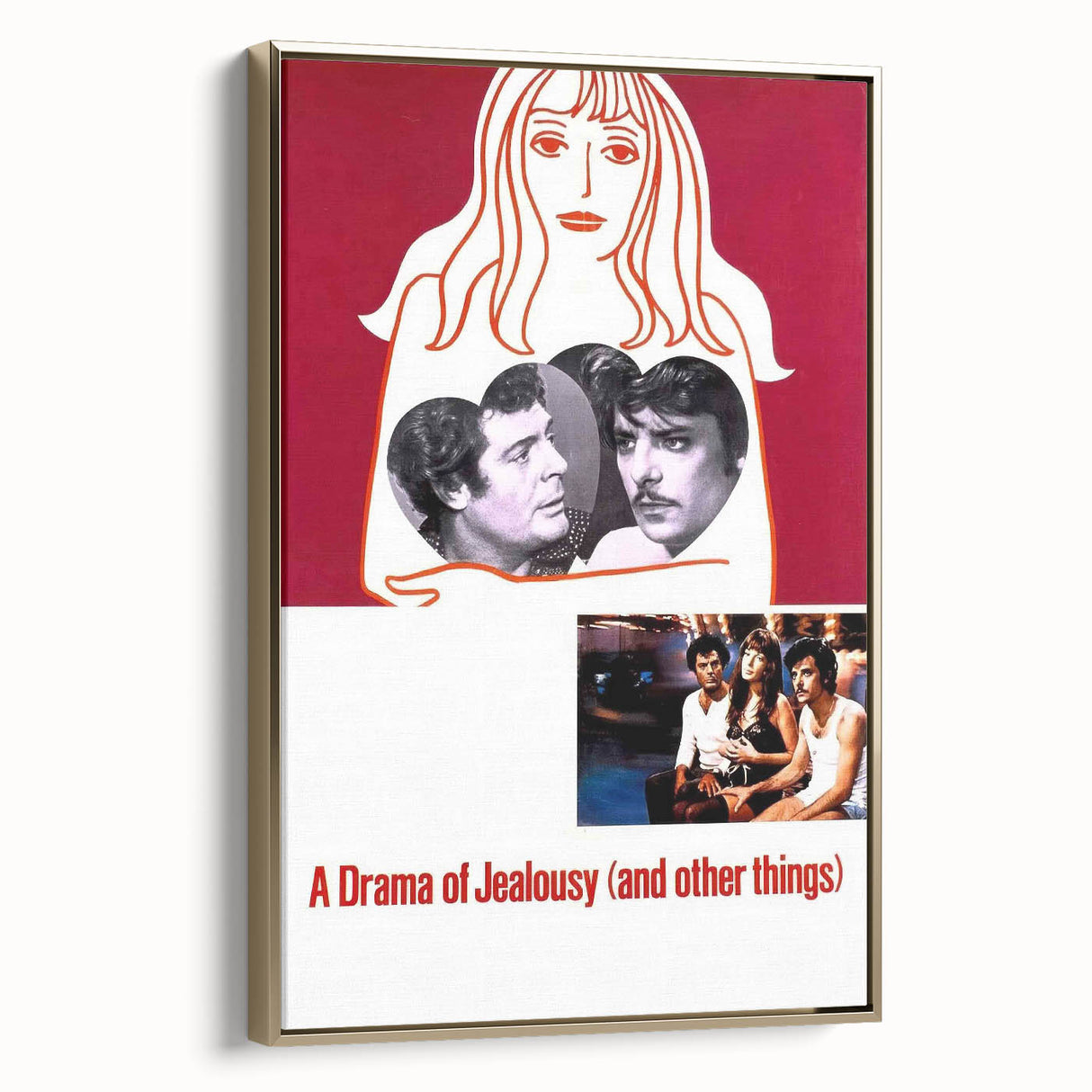 1970s Vintage Movie Poster – Classic 70s Film Art of A Drama of Jealousy