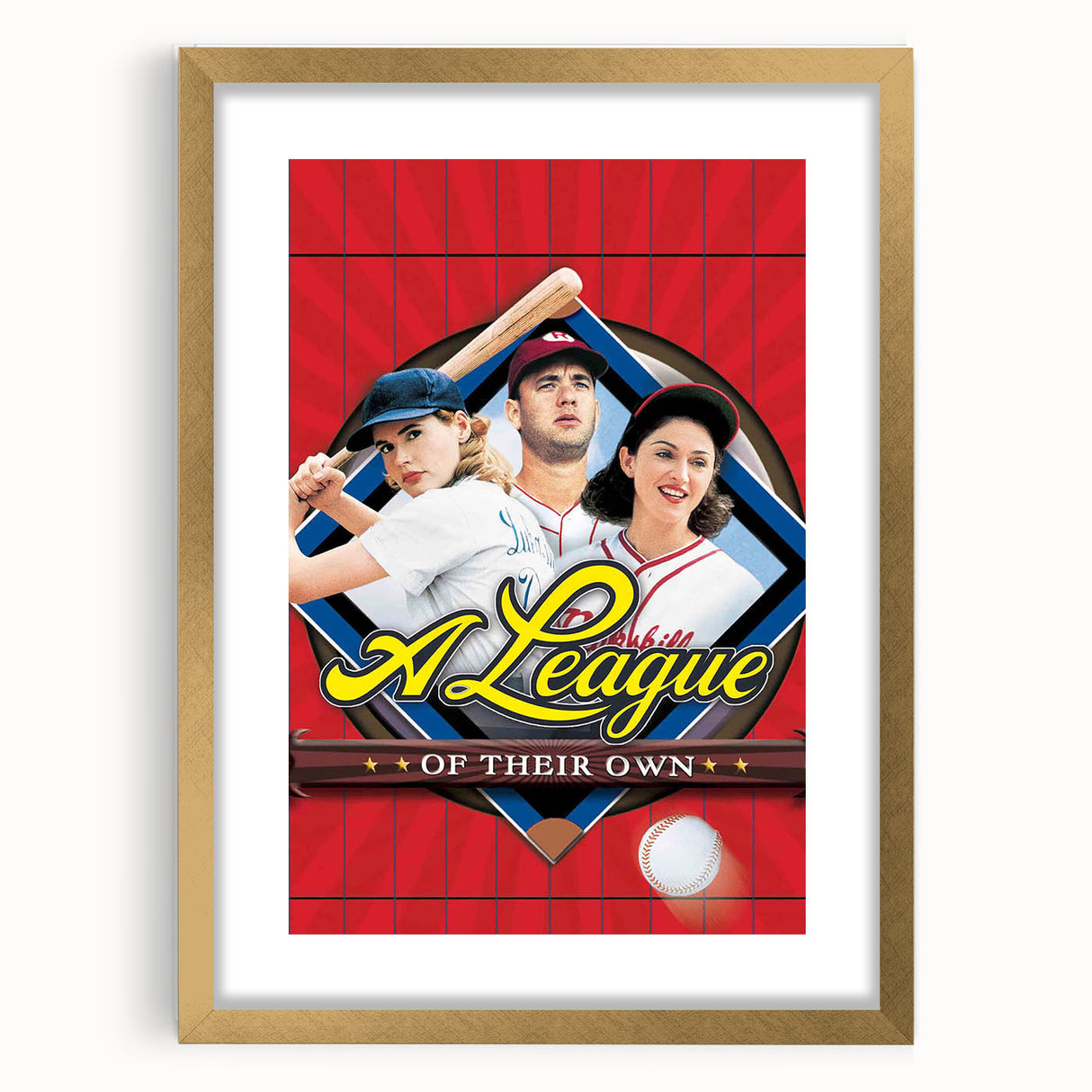 1990s Vintage Movie Poster - Classic 90s Film Art - A League of Their Own