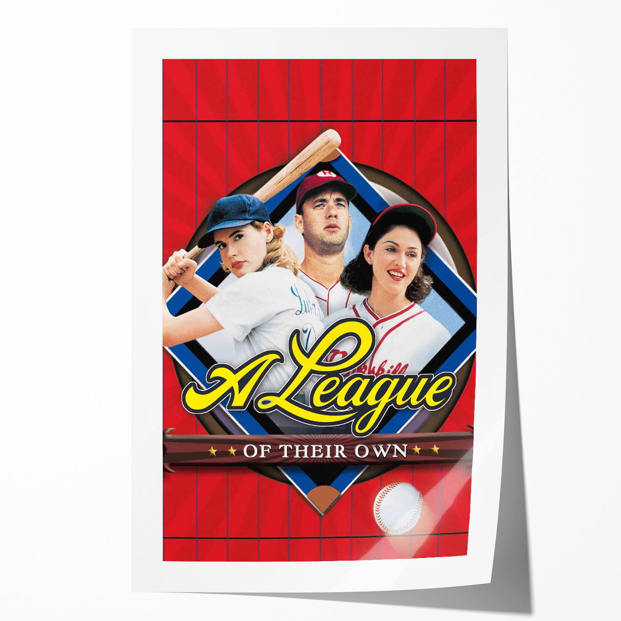 1990s Vintage Movie Poster - Classic 90s Film Art - A League of Their Own