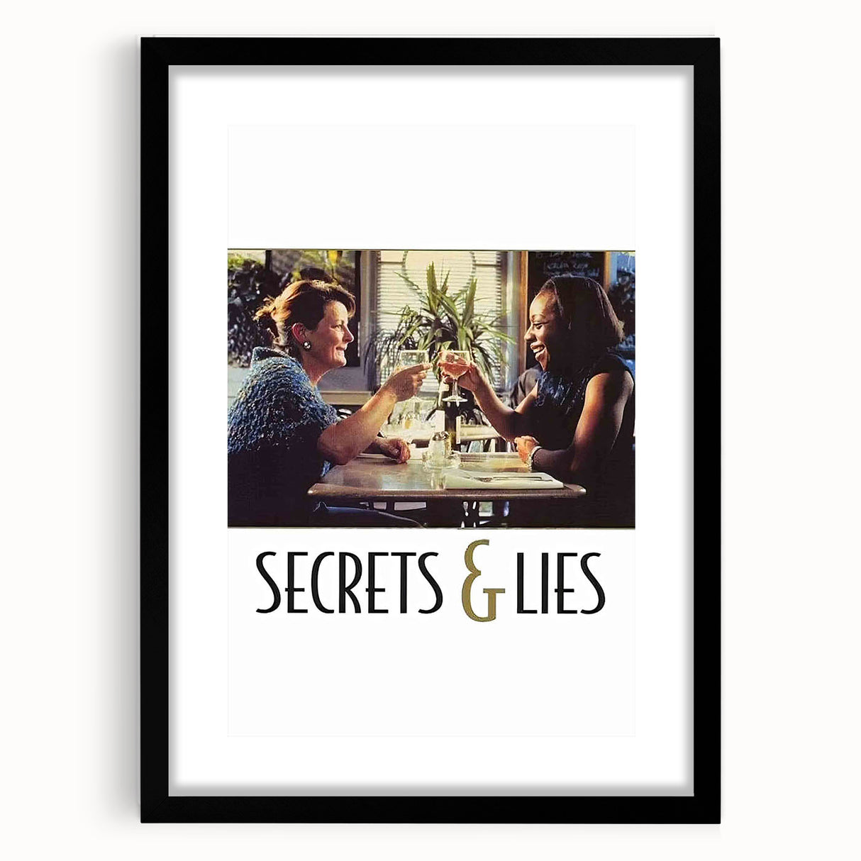 Secrets & Lies 1990s Vintage Movie Poster | Classic 90s Film Art