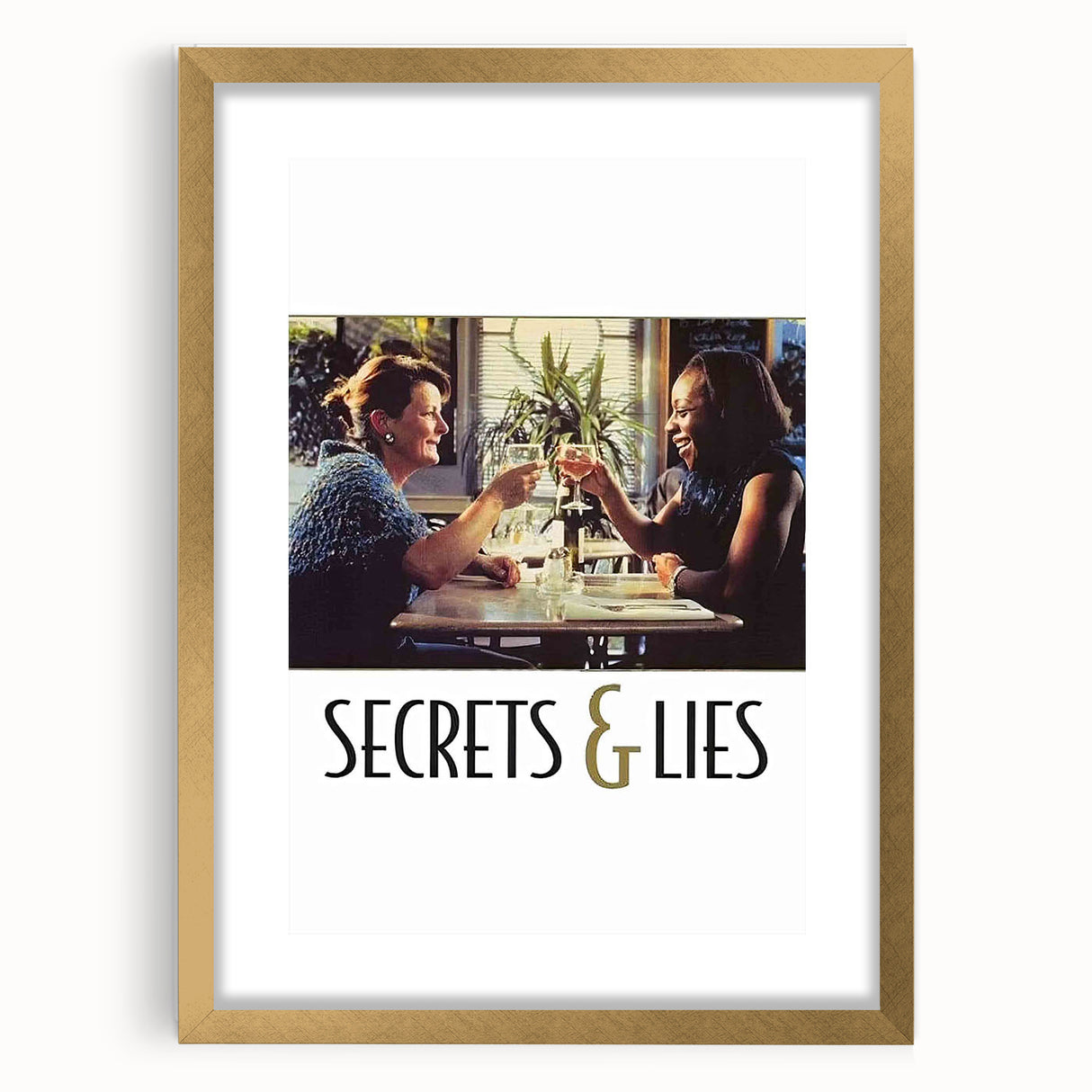 Secrets & Lies 1990s Vintage Movie Poster | Classic 90s Film Art