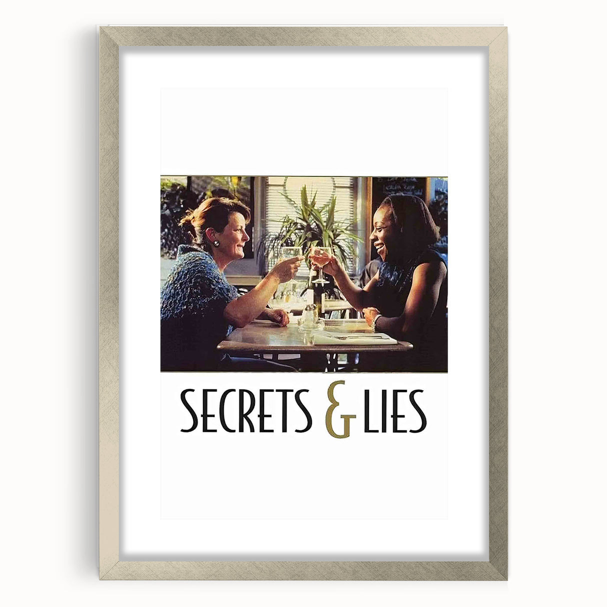 Secrets & Lies 1990s Vintage Movie Poster | Classic 90s Film Art