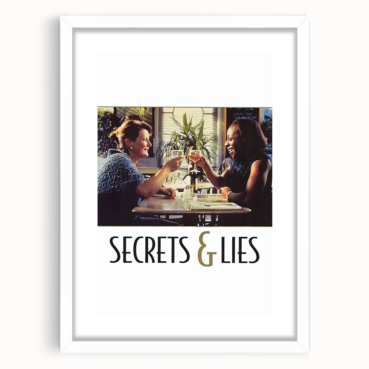 Secrets & Lies 1990s Vintage Movie Poster | Classic 90s Film Art