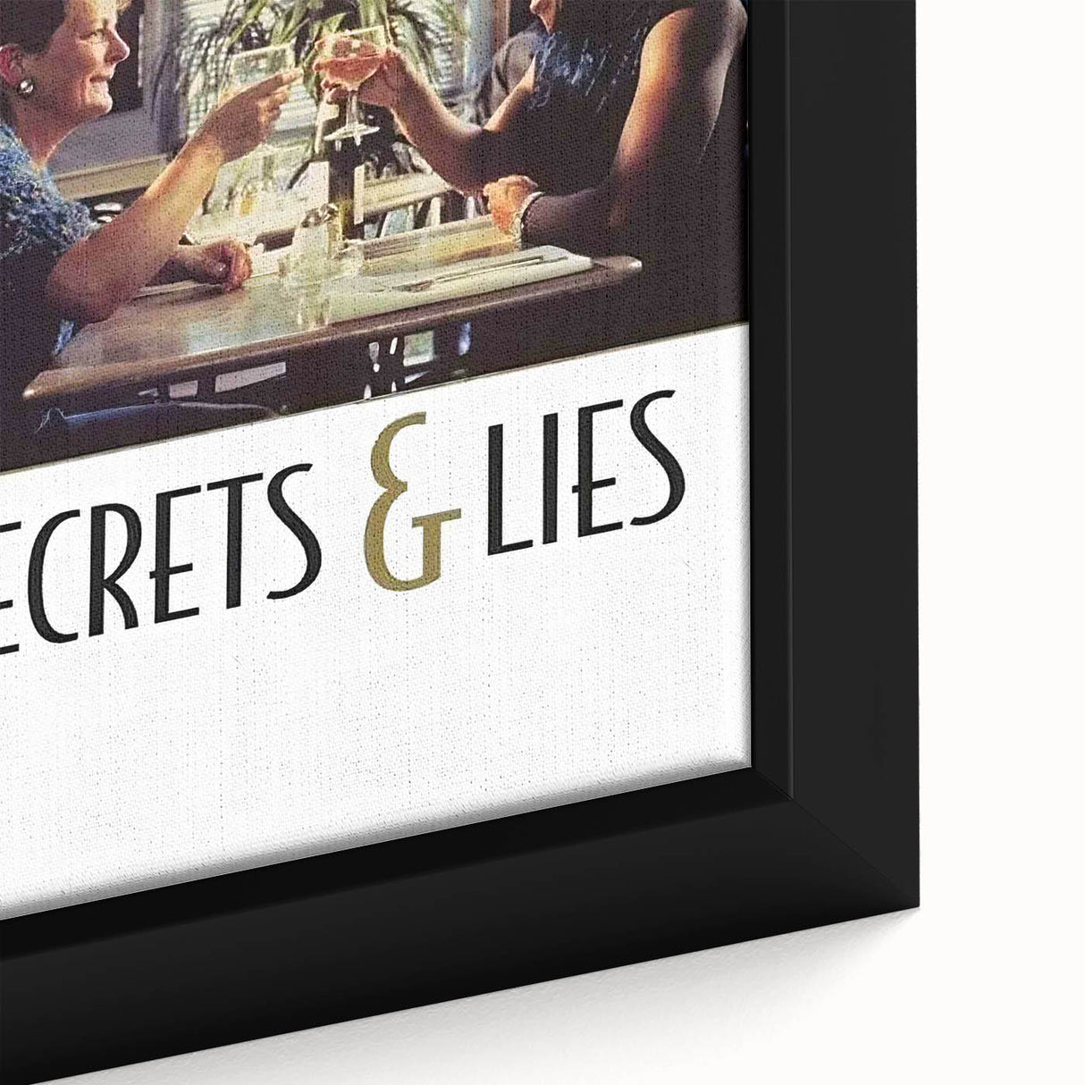 Secrets & Lies 1990s Vintage Movie Poster | Classic 90s Film Art
