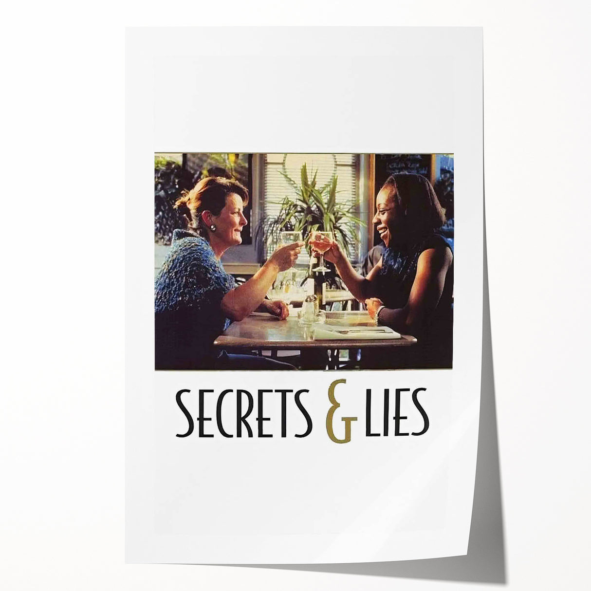 Secrets & Lies 1990s Vintage Movie Poster | Classic 90s Film Art