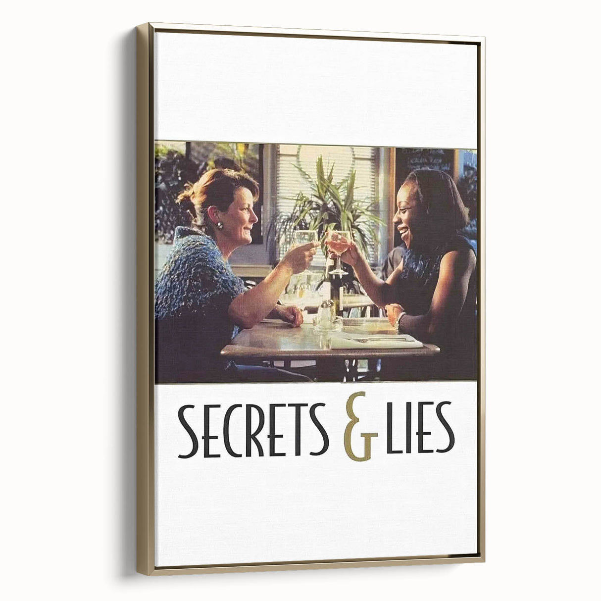 Secrets & Lies 1990s Vintage Movie Poster | Classic 90s Film Art