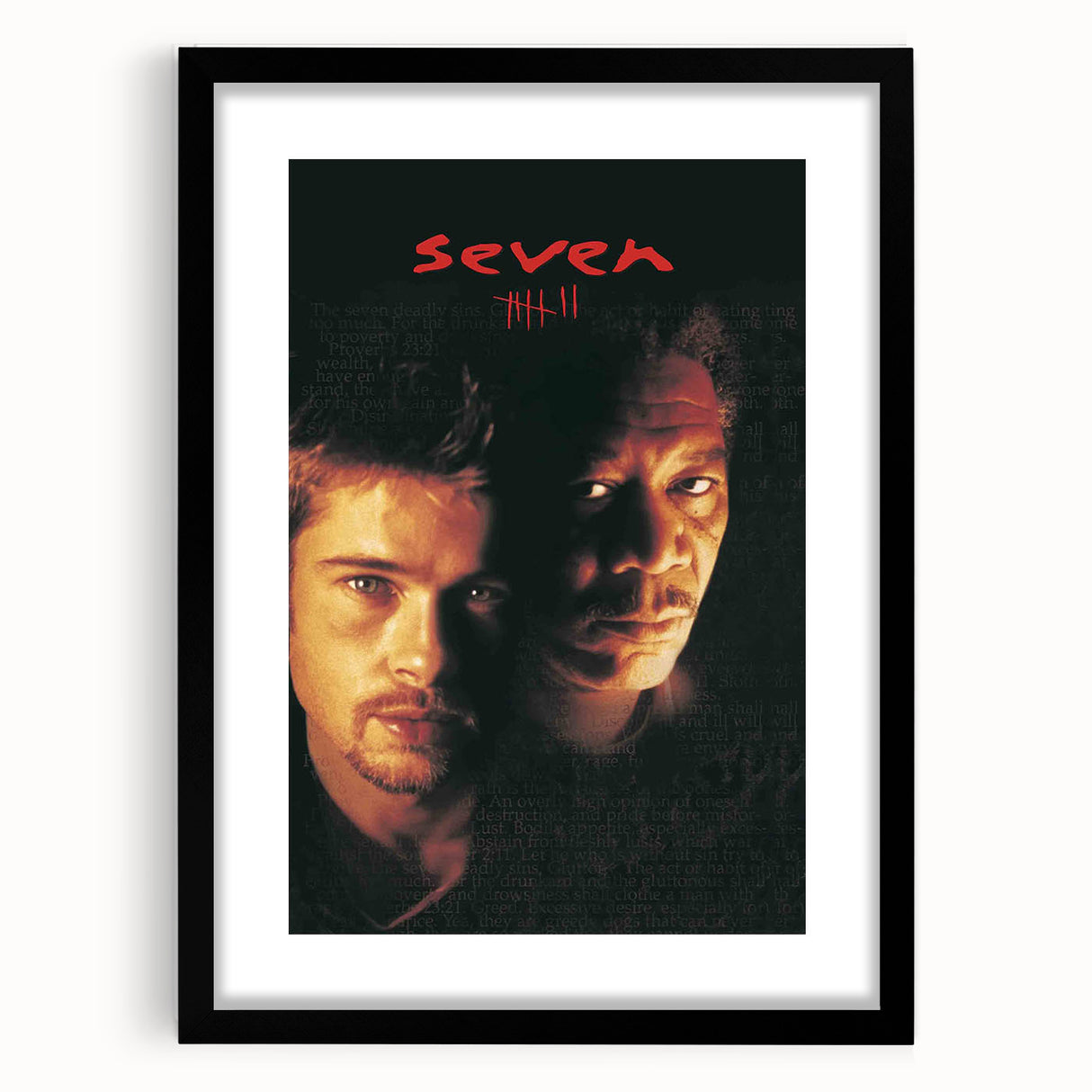 Se7en 1990s Vintage Movie Poster | Classic 90s Film Art